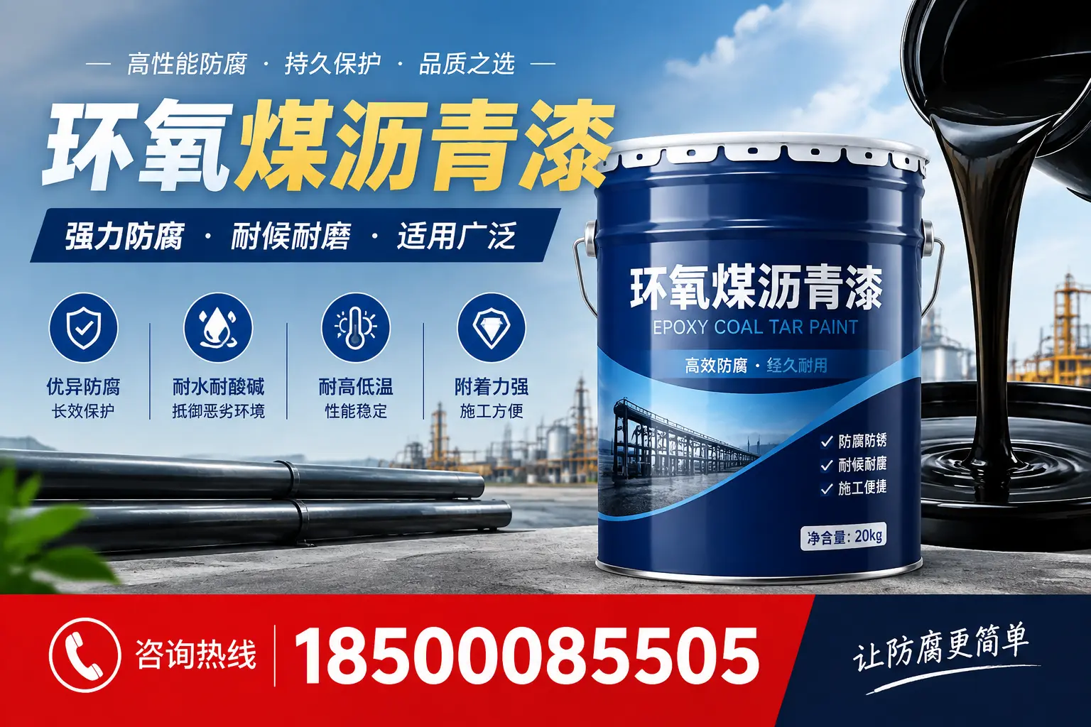 环氧煤沥青漆在不同气候条件下的表现分析,张掖适用性